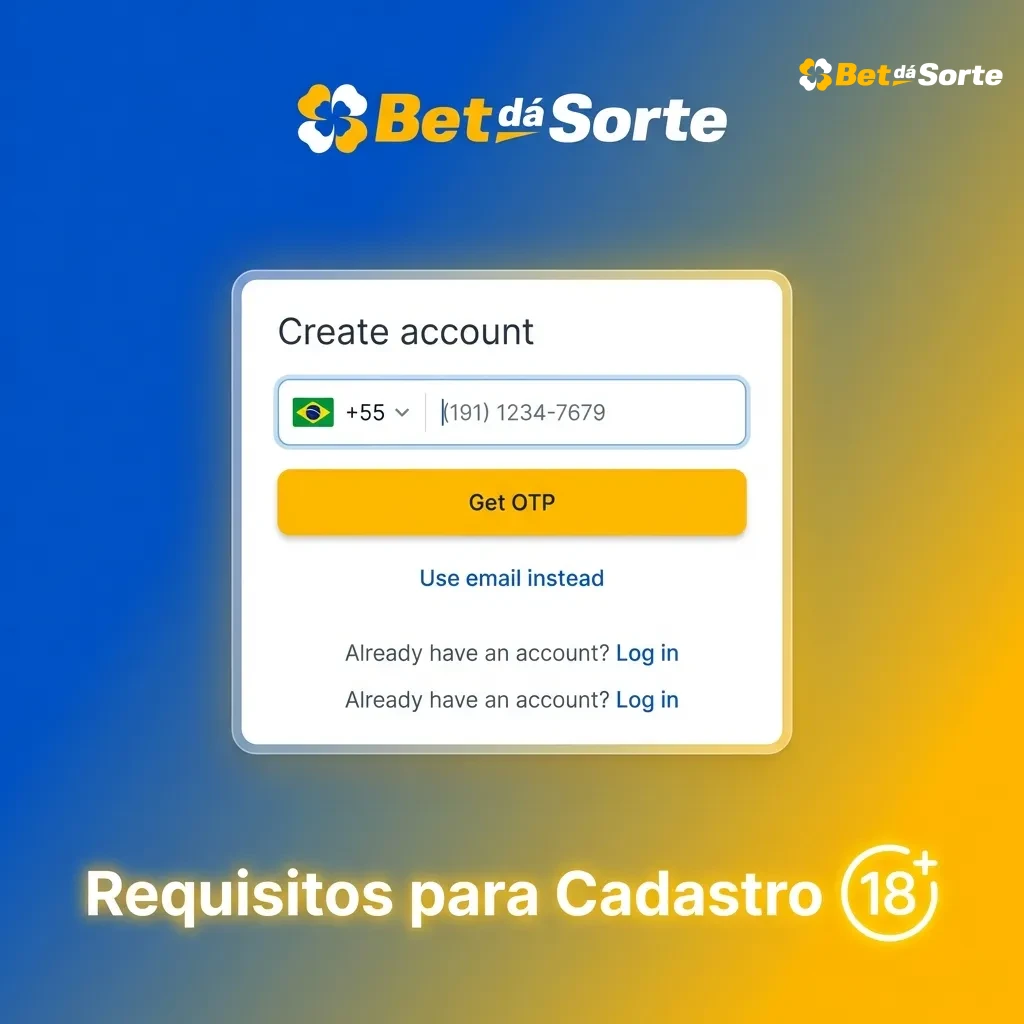 Lista de requisitos para cadastro de conta no Brasil, incluindo idade, documentação e critérios de residência.